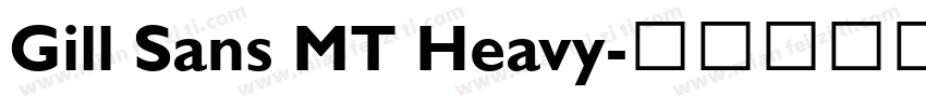 Gill Sans MT Heavy字体转换